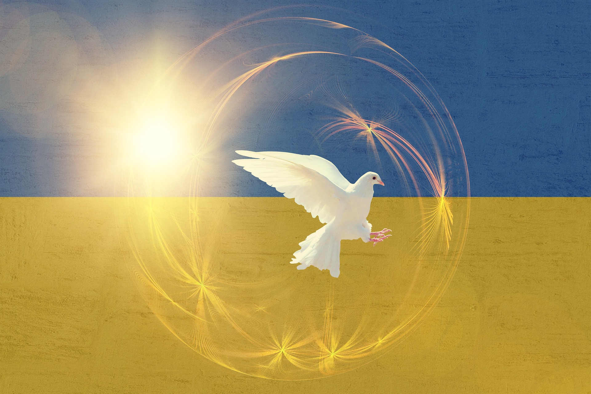 flaga Ukraina wojna pokój