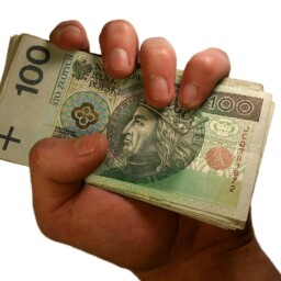 ręka banknoty