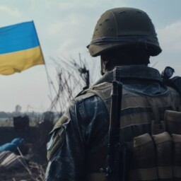 żołnierz flaga Ukrainy