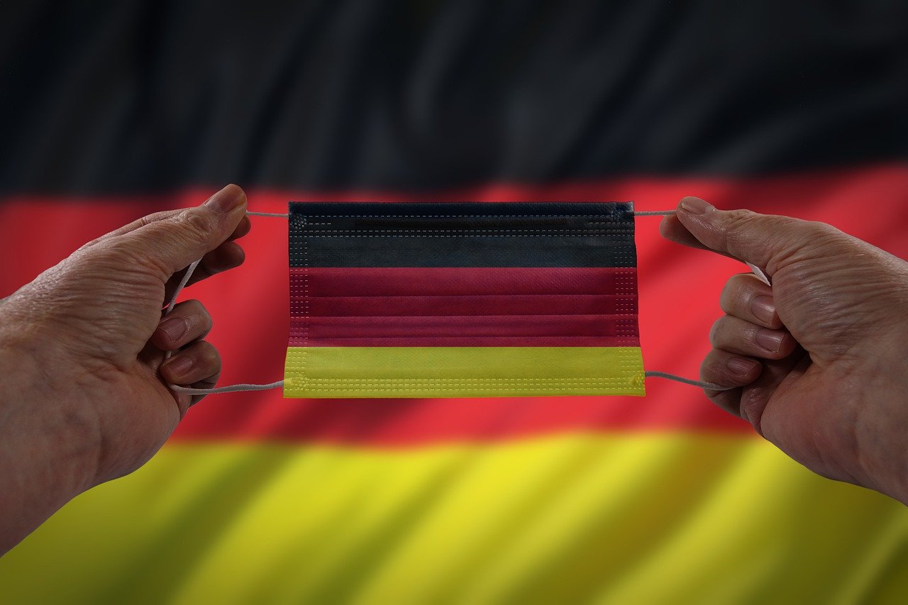 flaga niemiec maseczka