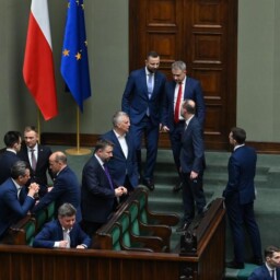 Ława rządowa podczas drugiego dnia obrad 7. Posiedzenia Sejmu 7 marca 20224 Fot. Anna Strzyżak/Kancelaria Sejmu